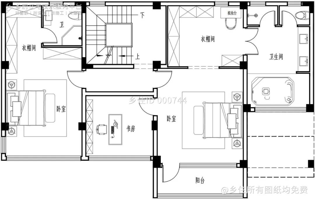 乡住科技免费图纸精选8款带庭院别墅自建房图纸有庭院的房子才是真正的乡村田园生活