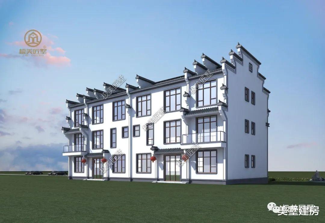 江南烟雨,山水墨染,此双拼新式徽派,携兄台共赏