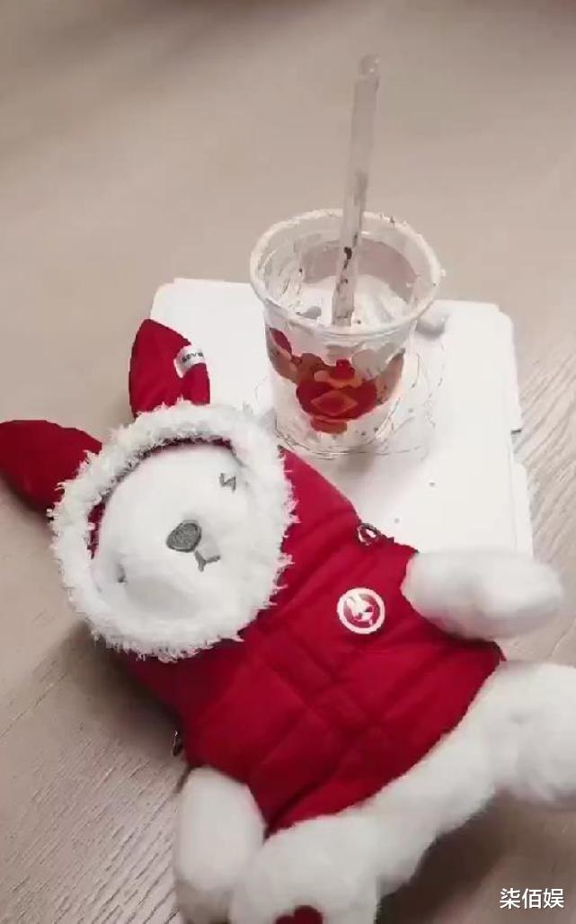 戚薇|戚薇晒幸福日常,带娃间隙品尝甜点,吃完一大杯打饱嗝真实接地气