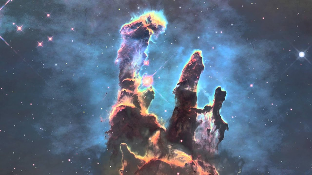 韦伯发布创生之柱照片,恒星细节无与伦比