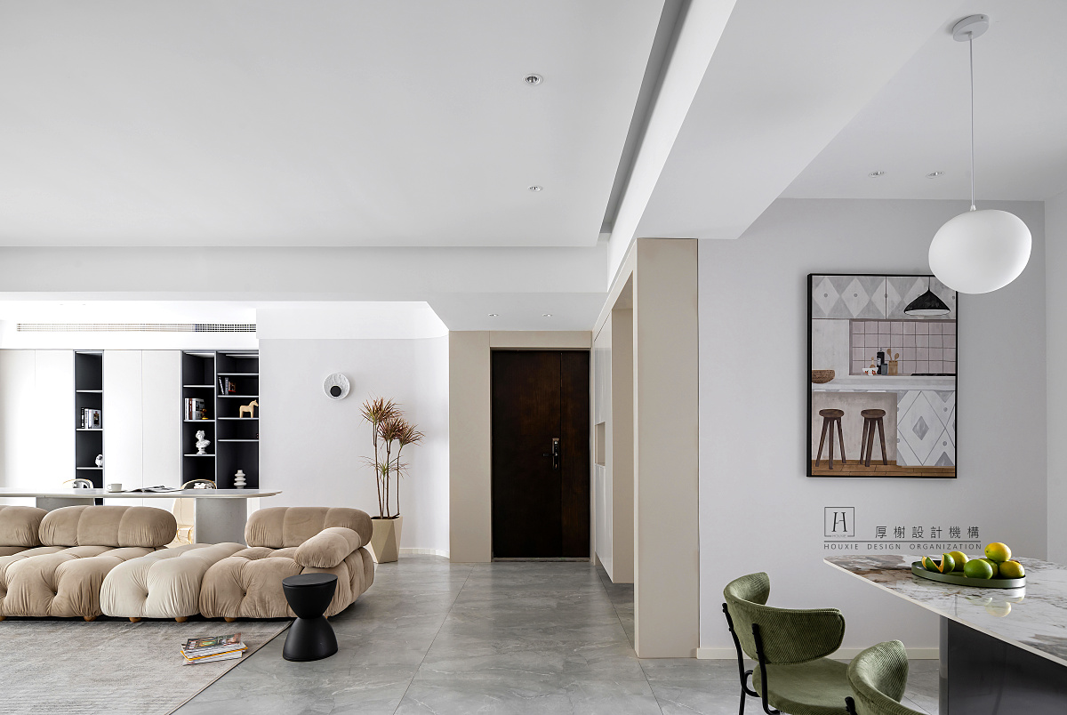 厚榭作品:越纯粹越高级,龙湖开元晶蓝115㎡现代风