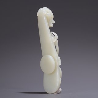 |?旧藏·老和田玉苍龙教子带钩