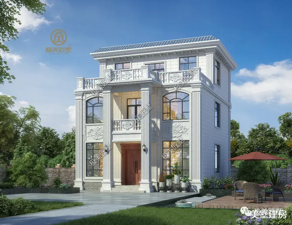 10X12米平屋顶三层别墅，美观实用，是你喜欢的吗