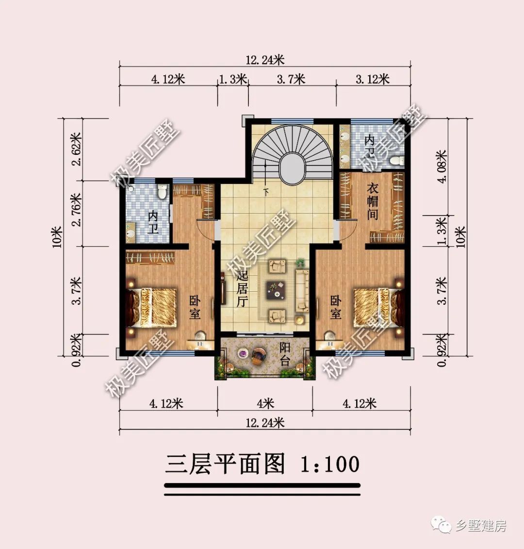 三层精美简欧别墅，全户型套卧设计，最舒适的还得是它