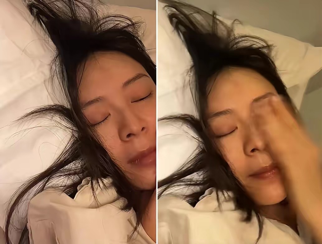 张静初|张静初晒睡醒素颜，打坐吃素难掩脸部臃肿，网友却调侃无戏可拍