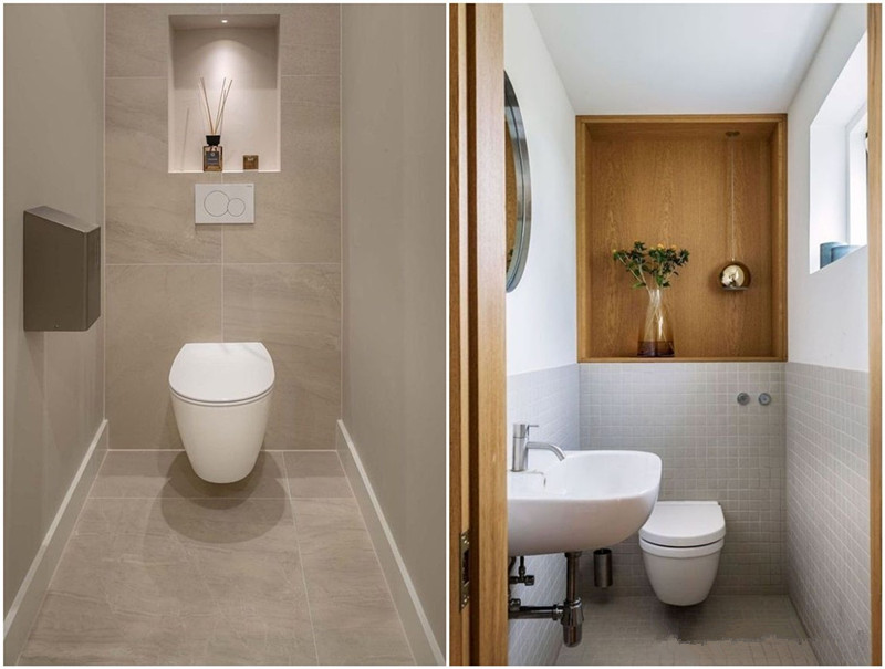 卫生间面积有限,一定要利用好每一个角落,马桶上方也别浪费