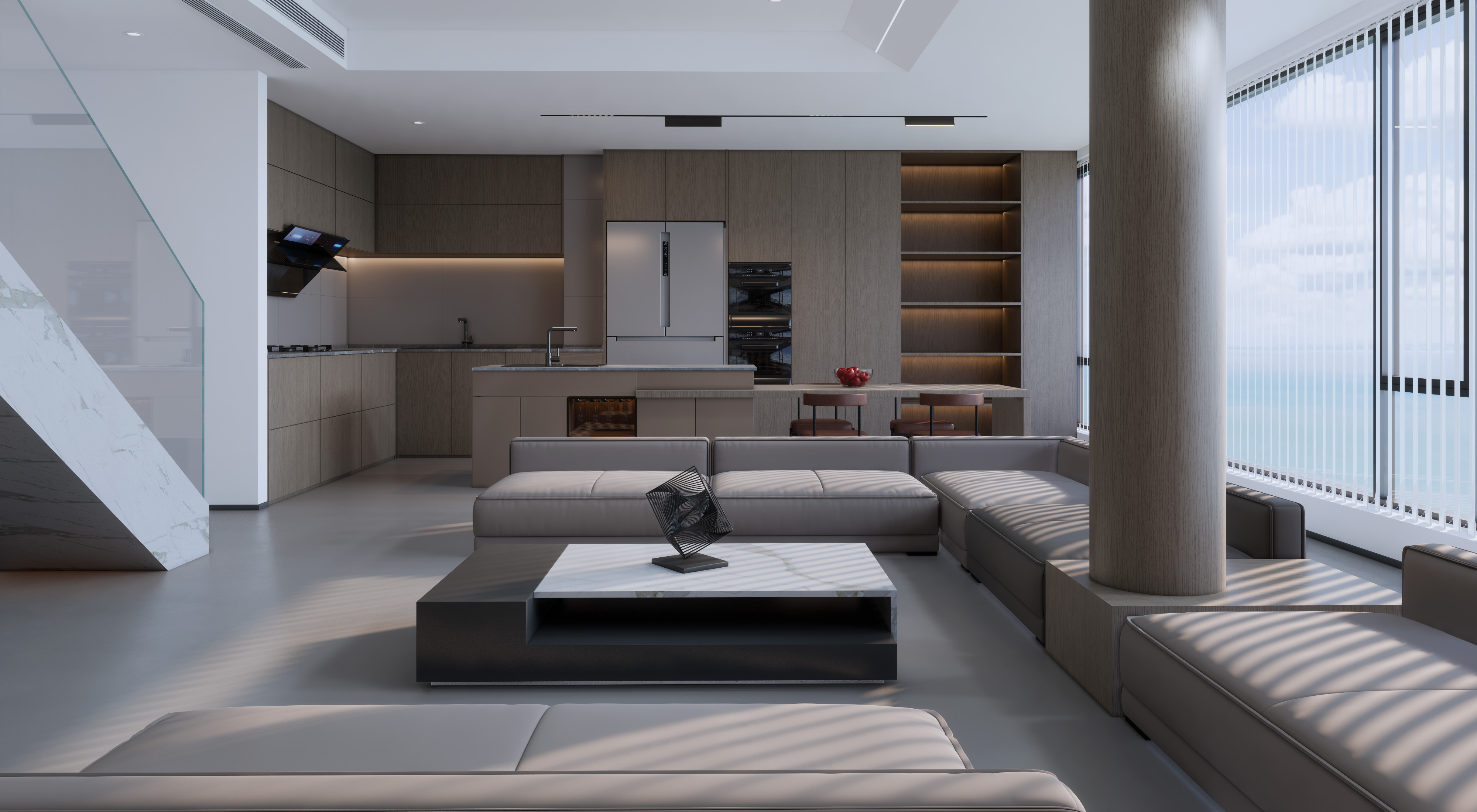 156㎡ 现代极简:沐光