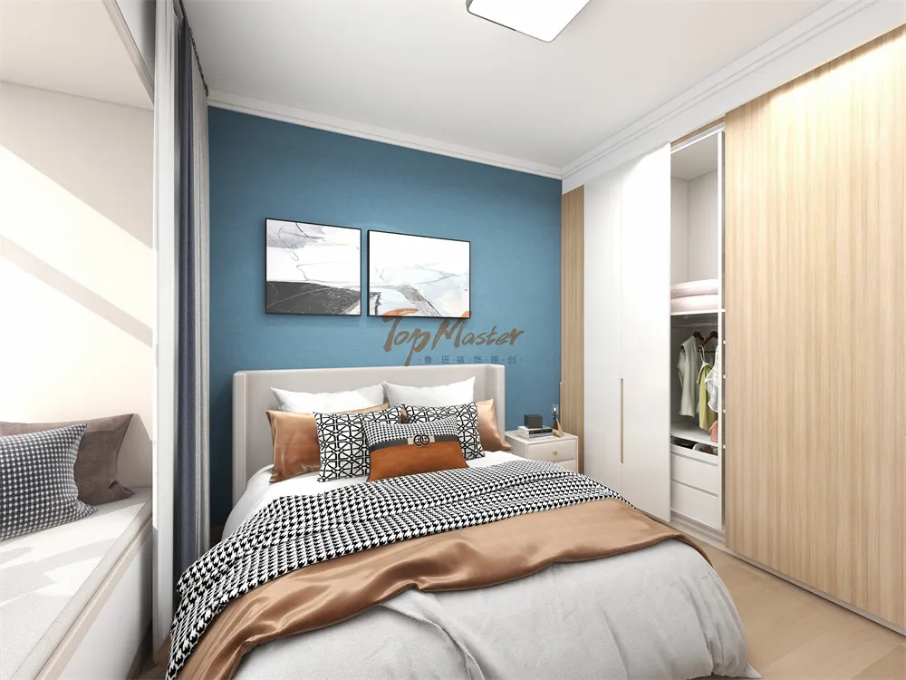 【鲁班装饰】金泰国际105㎡现代轻奢,艺术生活家