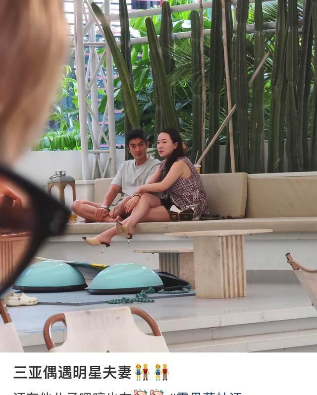 林心如|偶遇杜江一家三亚度假,霍思燕生图膀大腰圆,跷二郎腿变化大