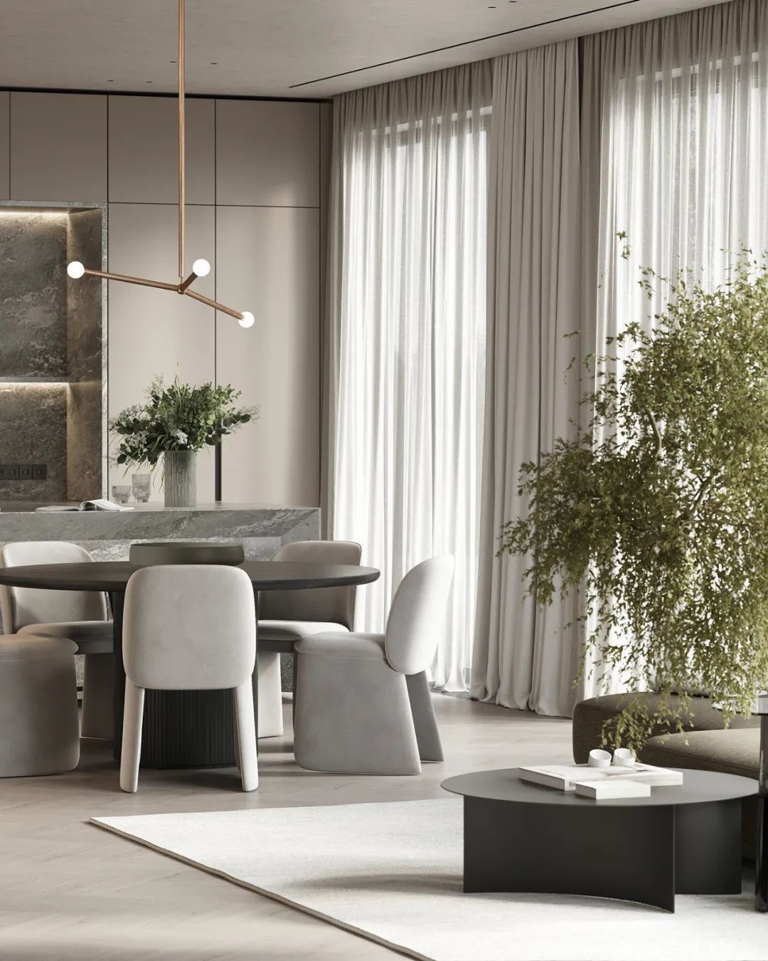 200㎡现代轻奢风,奢而不华,简而不凡!