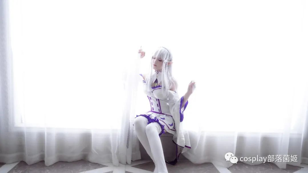 艾米莉亚|cos：美如画艾米莉亚cos正片@黑然