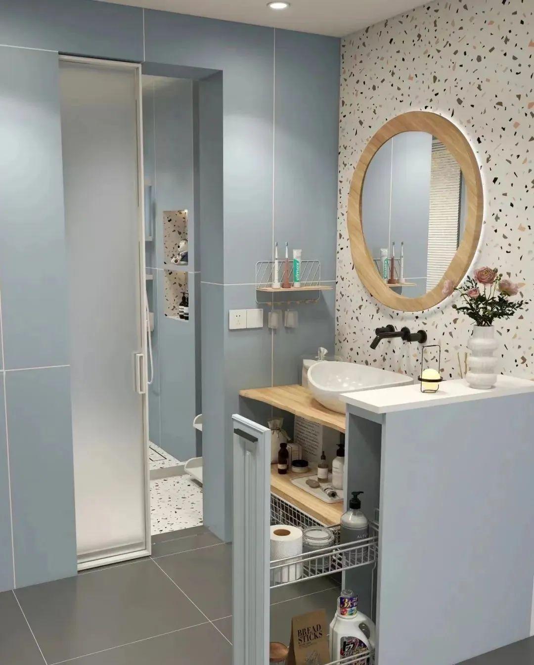 老公坚持卫生间不要洗手台,完工后,不看好的亲戚都前来参观