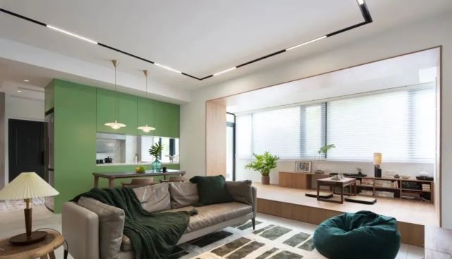 阳台纳入客厅,靠窗的这1㎡直接多出一间房,好实用!