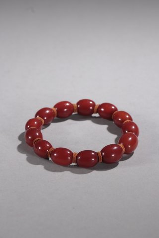 老蜜蜡|欧洲回流-百年老蜜蜡枣珠手串