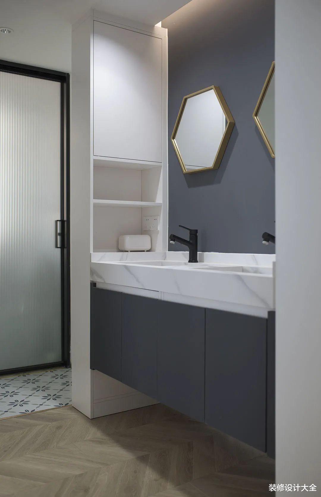 85㎡小户型三房,坚持三分离卫生间设计,入住才知巧妙!