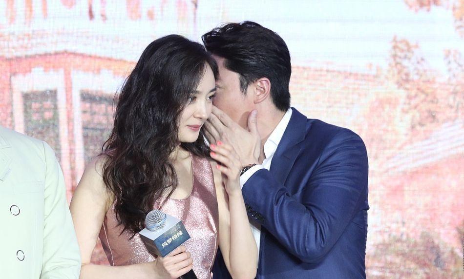 杨幂|和杨幂拍亲密戏居然很抗拒？霍建华抱杨幂像大哥哥抱小妹妹？