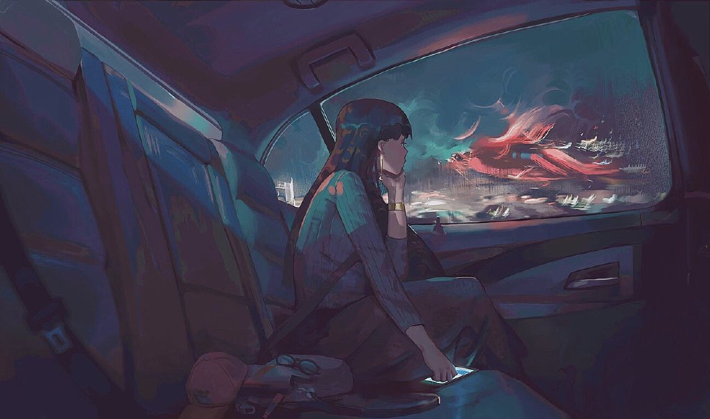 |【动漫壁纸】我所有的喜欢都是与你有关，美国风景画师的插画作品
