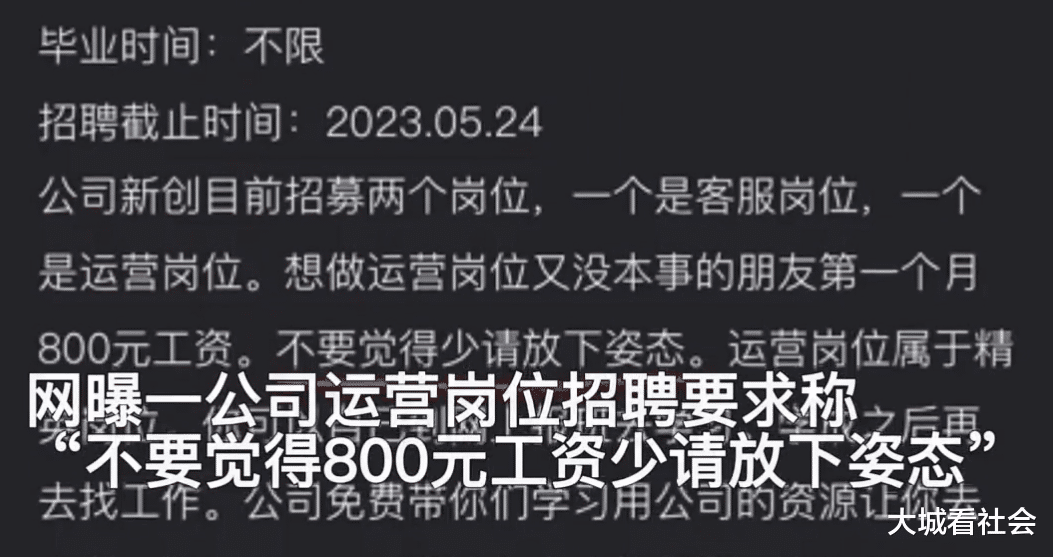 江苏省|“请打工人放下姿态”江苏一公司800元招运营，要珍惜学习的机会