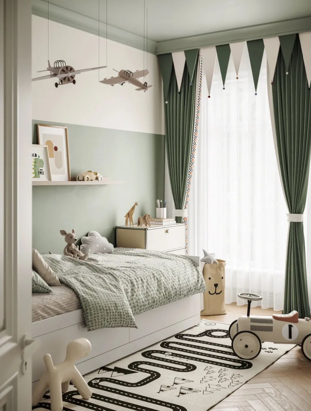 儿童房的设计，宝妈们别想一次搞定，应考虑熊孩子成长阶段