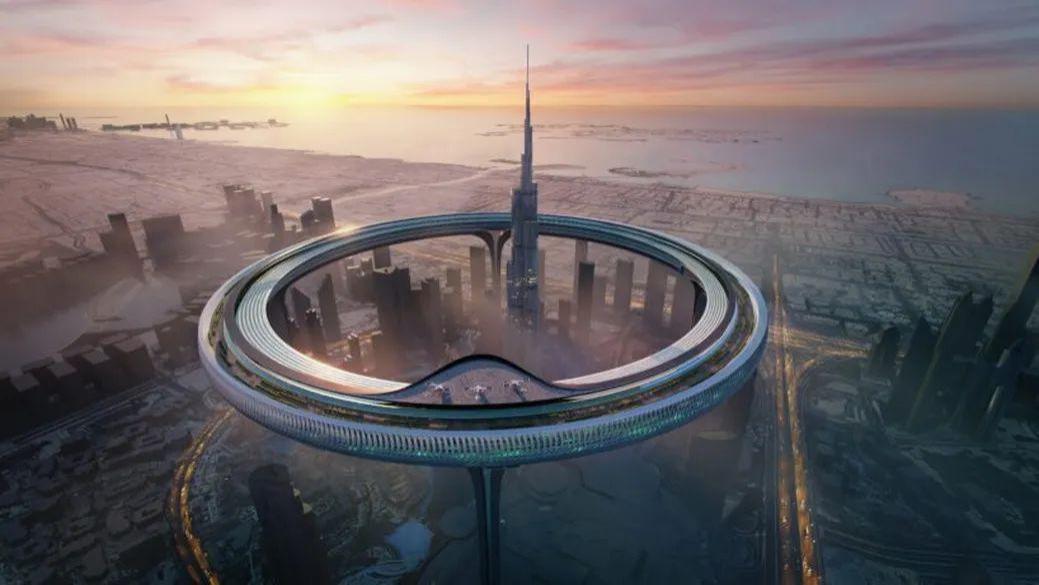 芦芽山|迪拜设想550米高巨型环形“城市”，环绕世界第一高楼