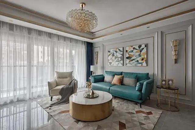 146m2轻奢美式，金铜色元素大量装饰，效果超治愈！