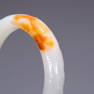 和田玉籽料|旧藏·和田玉籽料年年有余手镯