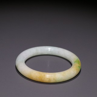 翡翠|晚清 翡翠圆条手镯