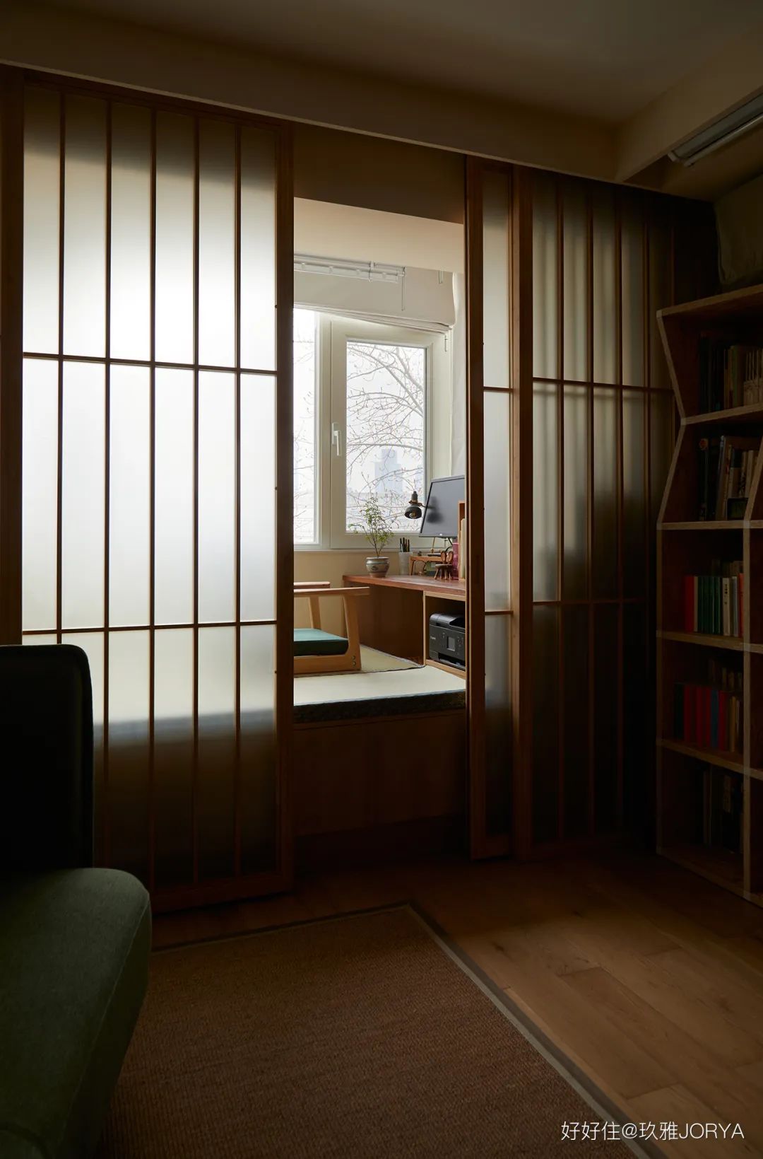 48㎡日式小屋:阳台隔出一间榻榻米,馋到我了
