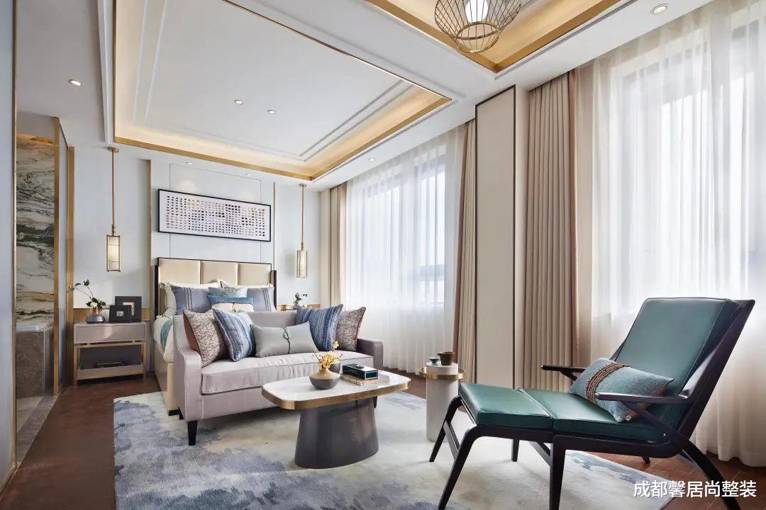 中式轻奢，加点色彩，美得更高级