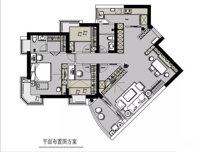 137㎡美式风格三居，清新浪漫、时尚高雅的精致感