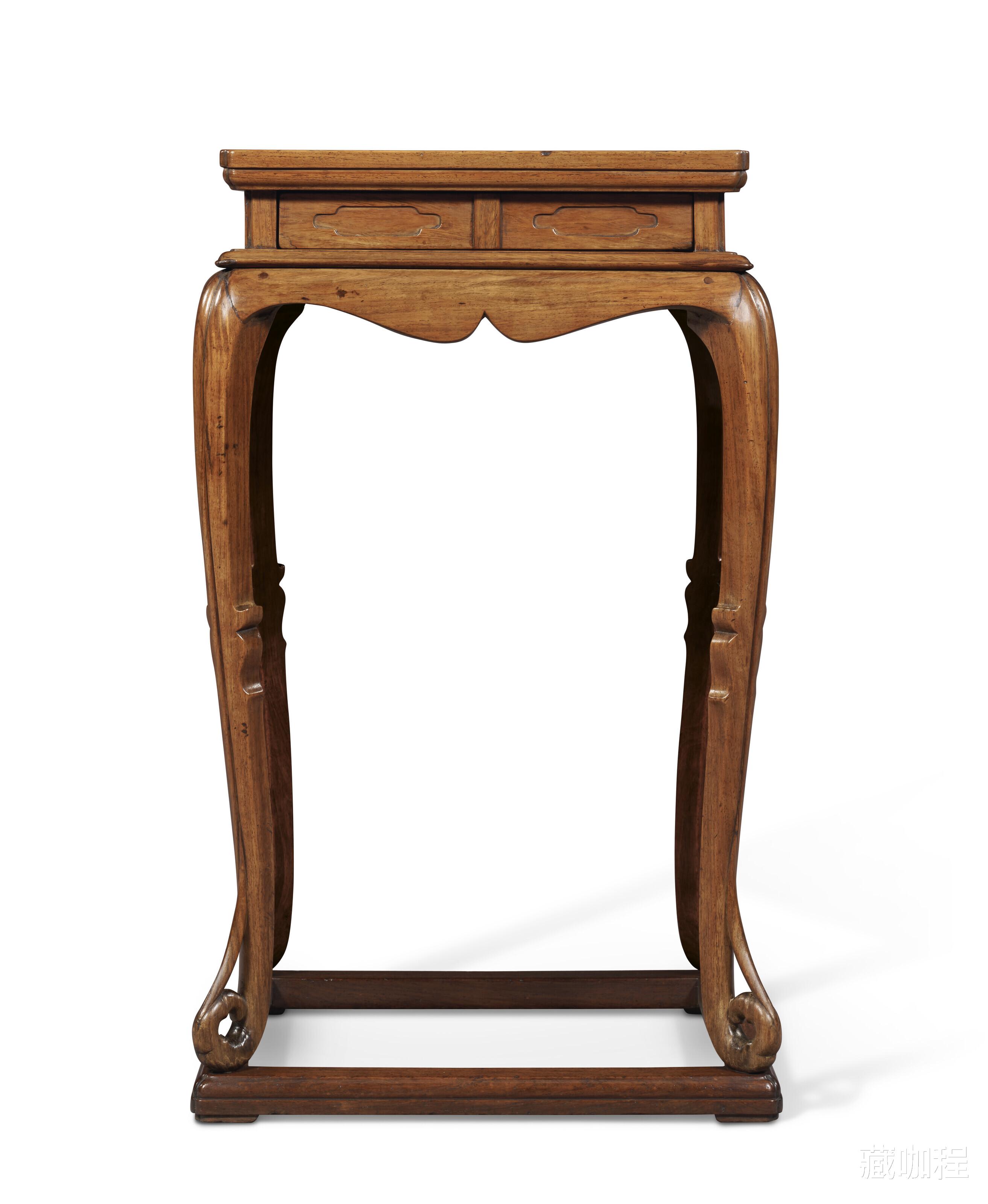 翡翠|嵌石面还带抽屉,黄花梨四足方几估价五百万