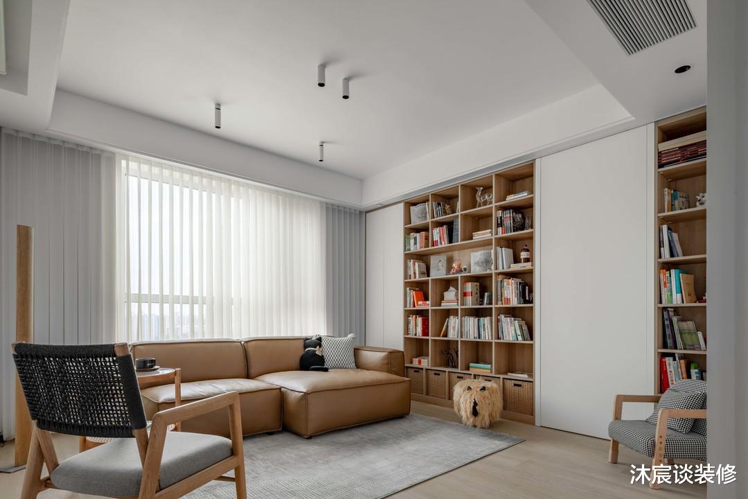 二次装修,她更清楚需要什么,选择清简日式+弱化客厅,太实用了