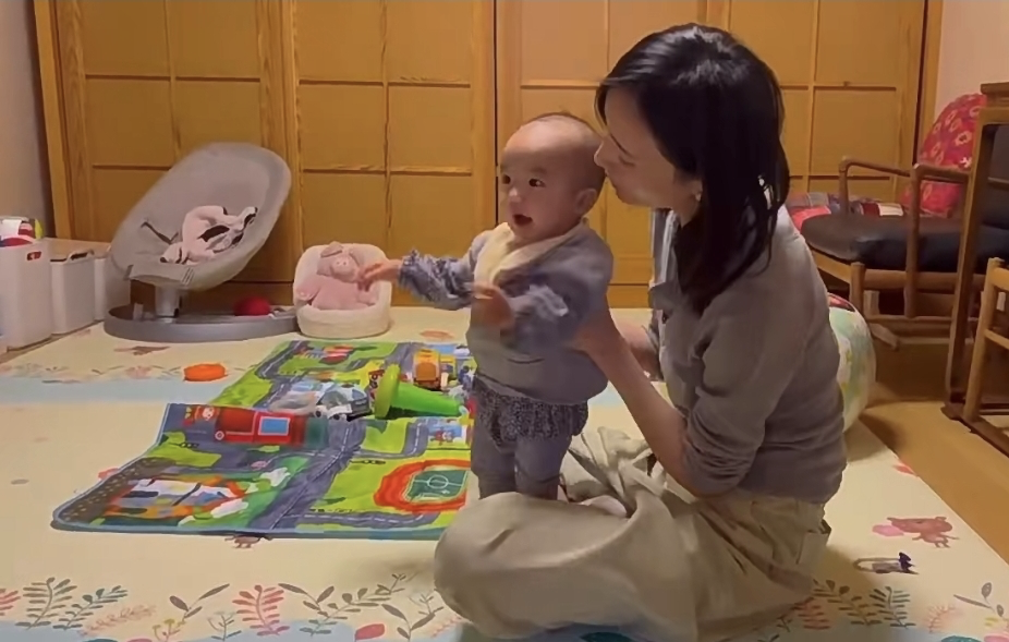 李亚鹏|李亚鹏妻子晒带娃日常,透露宝宝乳名叫小阿喜,豪宅装修古风古味