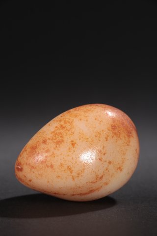 |旧藏-和田玉红皮原石把件