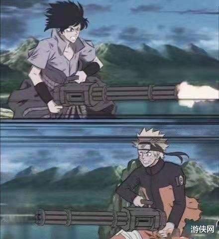 漩涡鸣人|当鸣人结印掏出一把枪？游戏中的联动到底有多搞笑