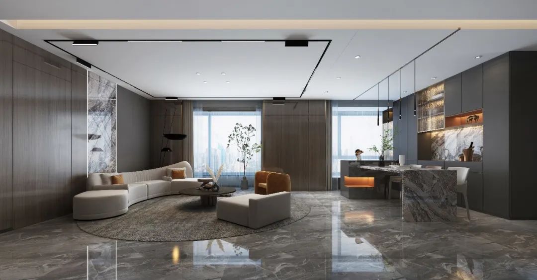 160㎡轻奢风设计,我只有“亿”点点羡慕!!!