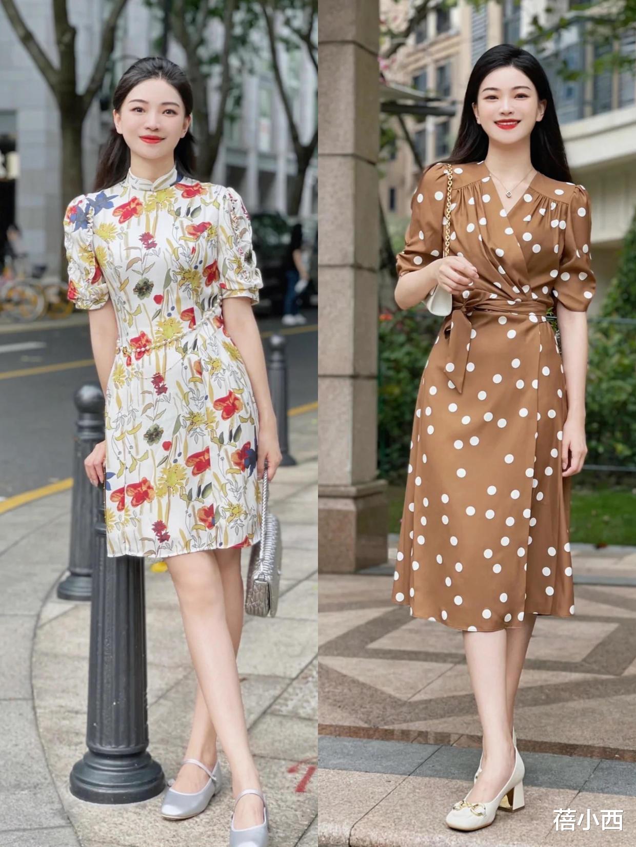 奔三奔四的女人，相比减龄你更需要优雅！学这样穿连衣裙太显气质