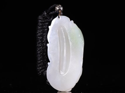 |回流【和田玉带翠 观音挂件】