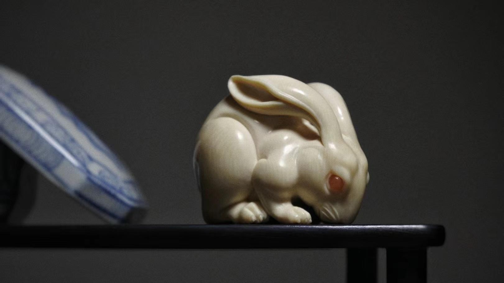 古董|瑞兔，雅致灵秀，如玉莹润