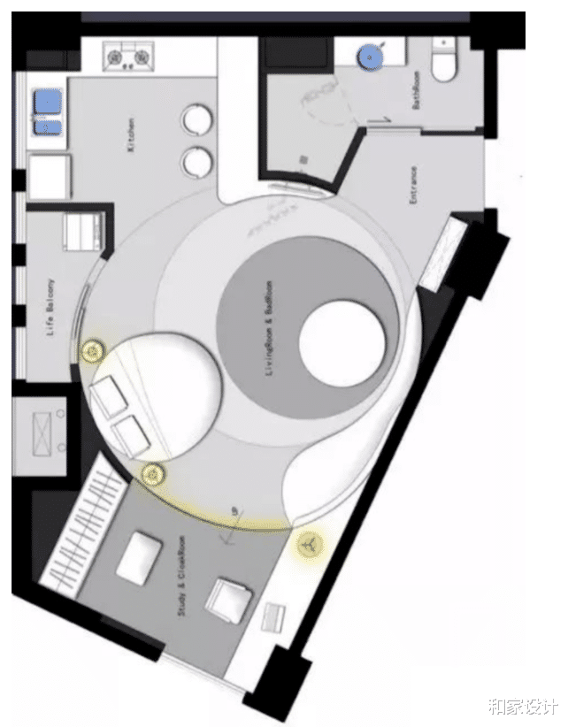 异性小空间公寓类型户型的设计!七个改造方案总有一个适合你