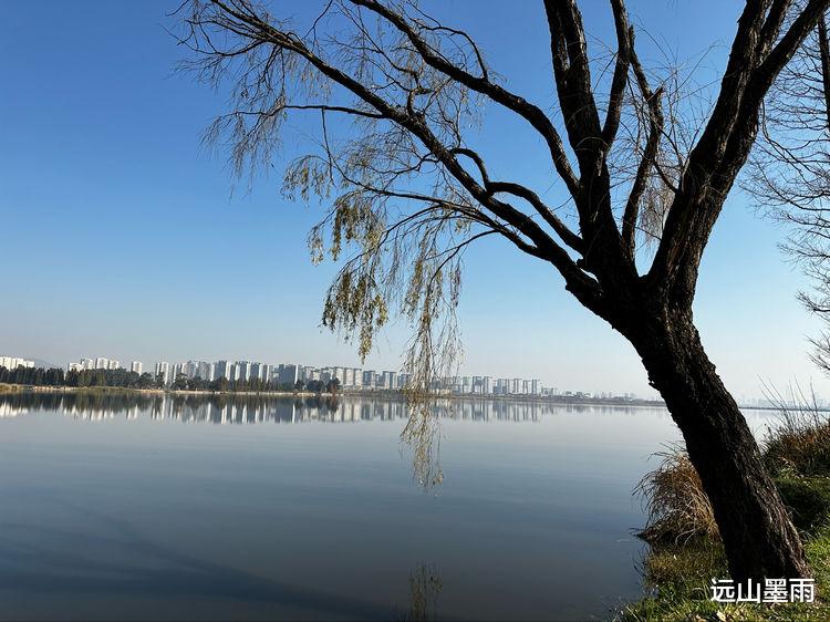 草海|环走昆明滇池草海、享受水天一色，我们开启了新年徒步之旅