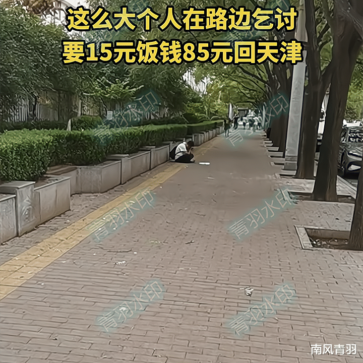 北京一男子太饿乞讨15元吃饭,网友:给他买15元馒头,看着他吃完