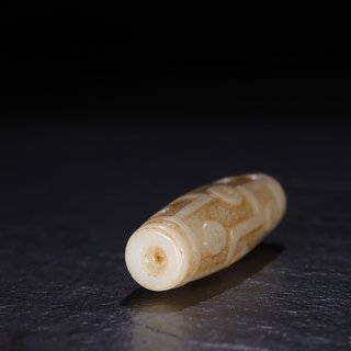 天珠|旧藏【和田玉 天珠 挂件】