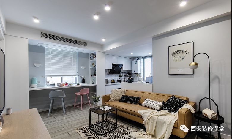 平时茶几吃饭,不要餐桌,餐厅咋装修?