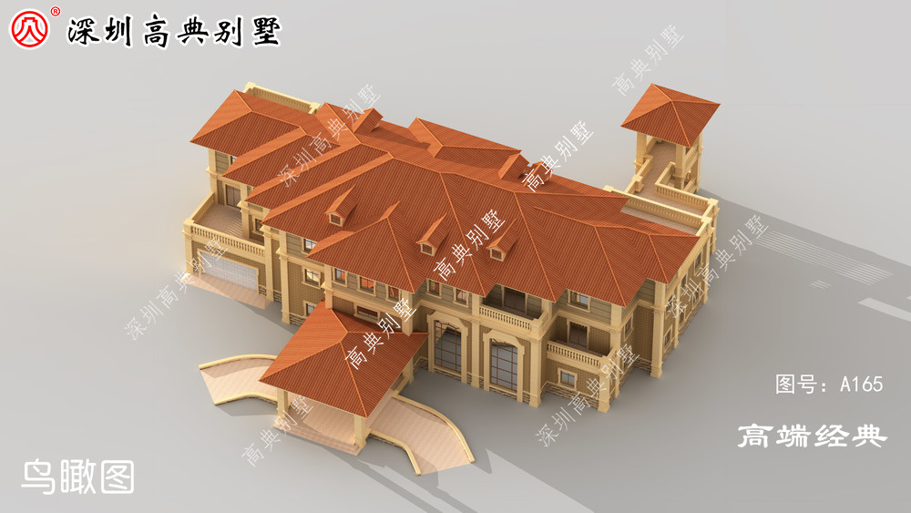 一款如此简单的设计，却又可以更好地展示别墅的，时尚气质