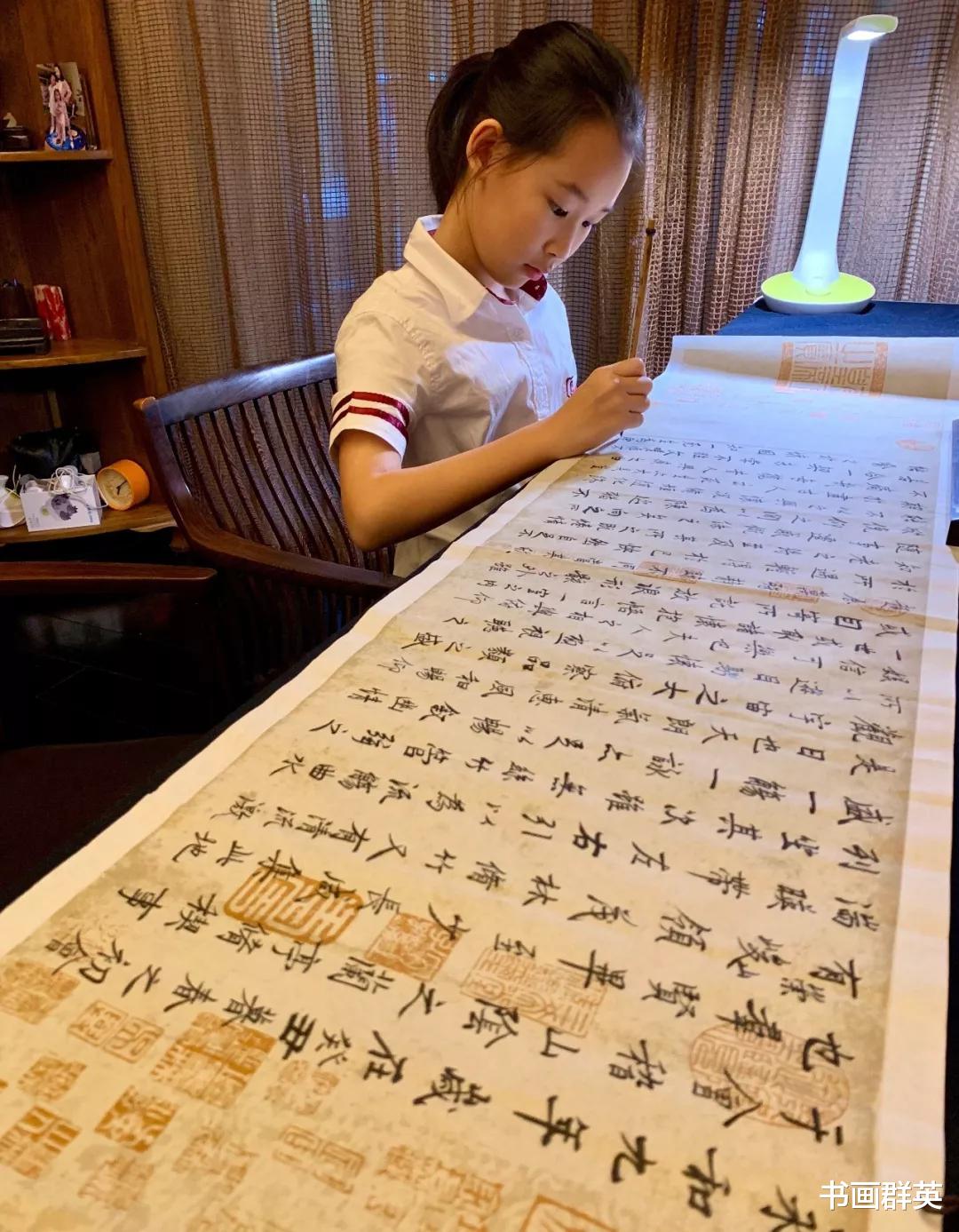 赵文卓|赵文卓儿女爱书法，写兰亭序被狂赞，网友：最优秀的星二代