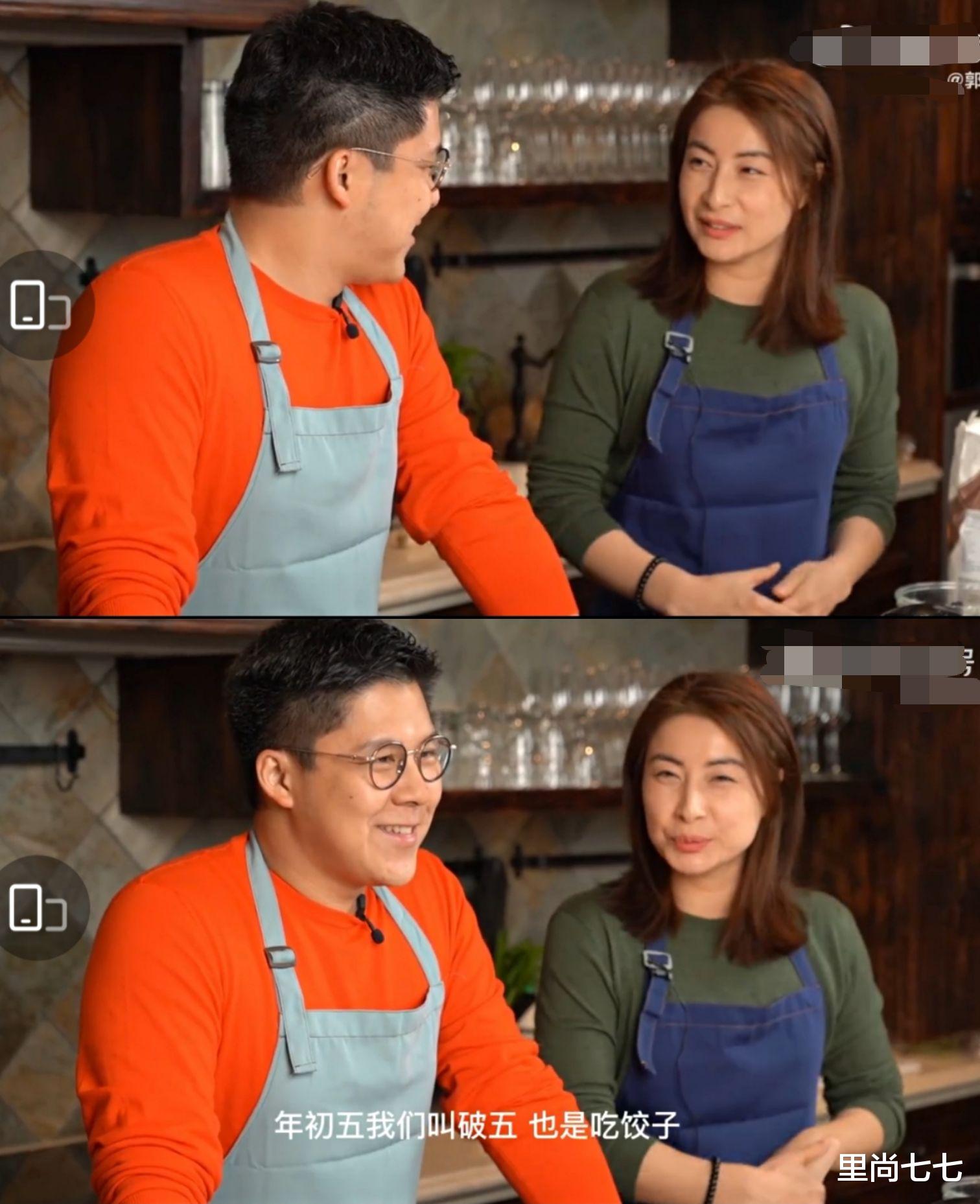 郭晶晶 郭晶晶亲自下厨好熟练,穿围裙秒变贤惠煮妇,换新发色过年真洋气