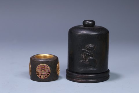 翡翠|清.老沉香扳指一枚