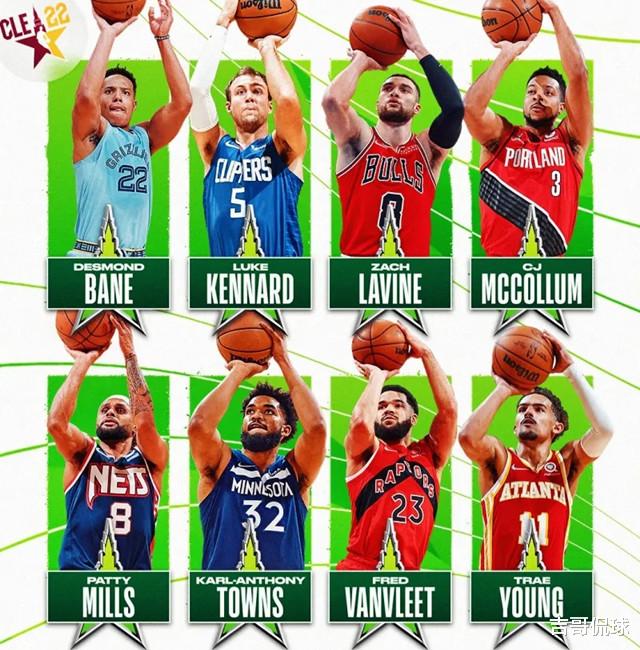 三分大赛|NBA三分大赛名单公布，唐斯一枝独秀，拉文再冲历史纪录