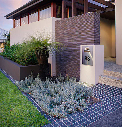 庭院设计,别忽视了“入户大门”两侧的“景观”!